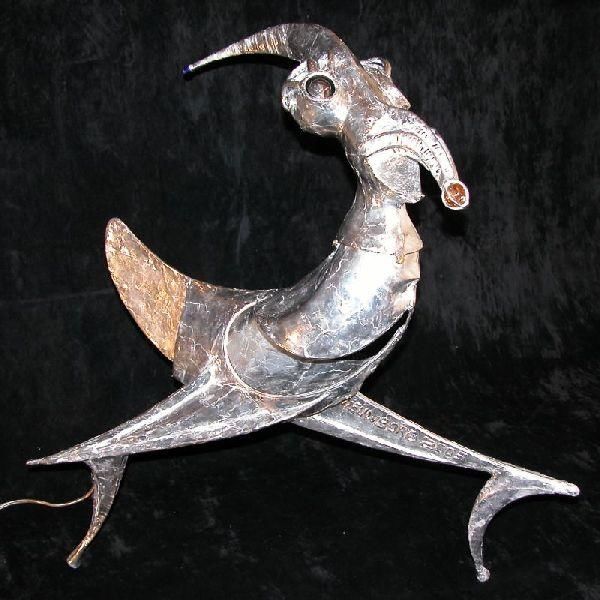 Sculpture intitulée "Kersthaan" par Johan Nieuwborg, Œuvre d'art originale, Métaux