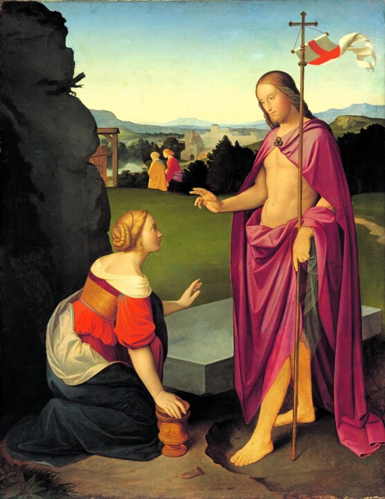 Peinture intitulée "Matin de Pâques" par Johann Friedrich Overbeck, Œuvre d'art originale, Huile