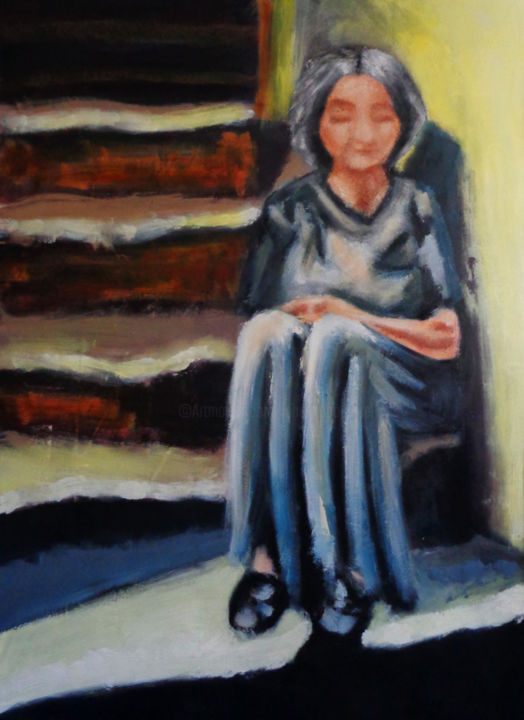 Peinture intitulée "les oubliés 3" par Johanna Bouvarel, Œuvre d'art originale, Acrylique
