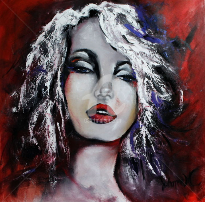 Painting titled "alice.jpg" by Johannehc, Original Artwork, Oil