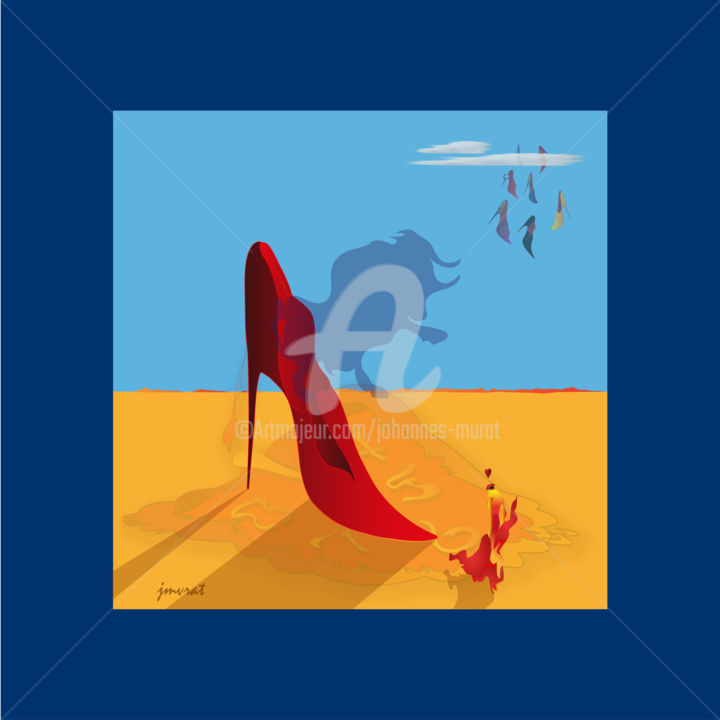 Digital Arts titled "High Heels Dream by…" by Johannes Murat, Original Artwork, Other