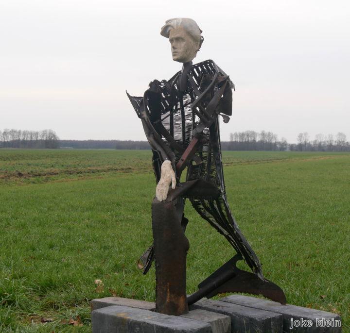 Sculpture titled "zonder titel" by Johan-J- Smid-Sculptures.Nl, Original Artwork, Metals