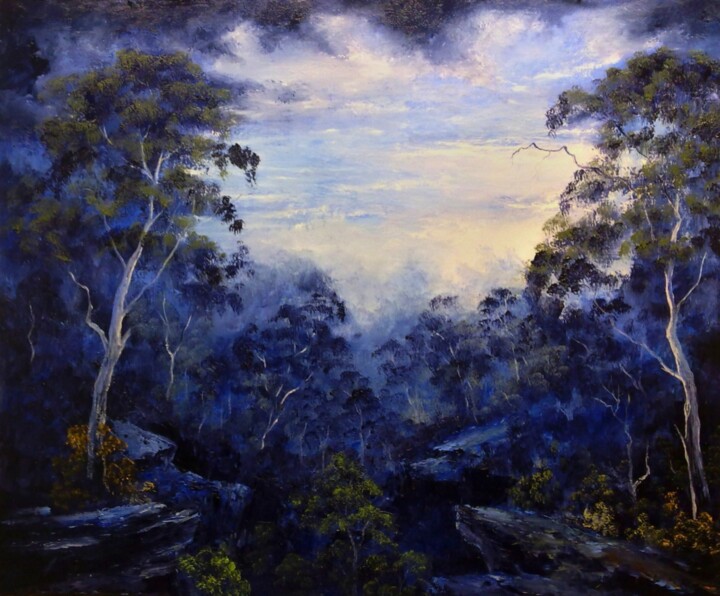 Painting titled "morning-mist.jpg" by John Cocoris, Original Artwork