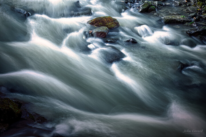 Photography titled "der Bach, the stream" by John Gerard, Original Artwork, Digital Photography