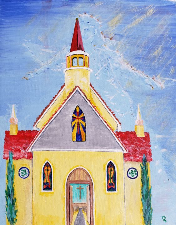 Painting titled "Prayers Answered" by John Morrison, Original Artwork, Acrylic