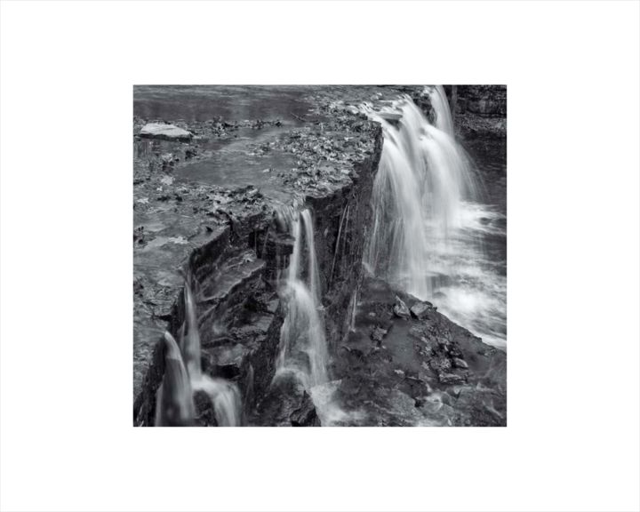 Photography titled "Waterfall" by John Rodman, Original Art, Digital Photography Mounted on Cardboard
