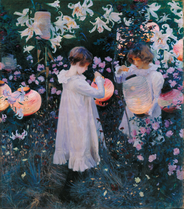 Peinture intitulée "Œillet, Lys, Lys et…" par John Singer Sargent, Œuvre d'art originale, Huile