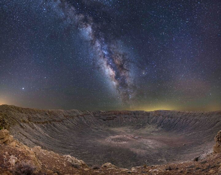 摄影 标题为“Meteor Crater” 由John Vermette, 原创艺术品, 数码摄影
