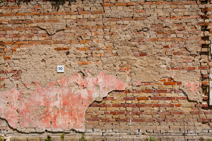 Photographie intitulée "Brick wall for back…" par John Furnes, Œuvre d'art originale, Photographie numérique