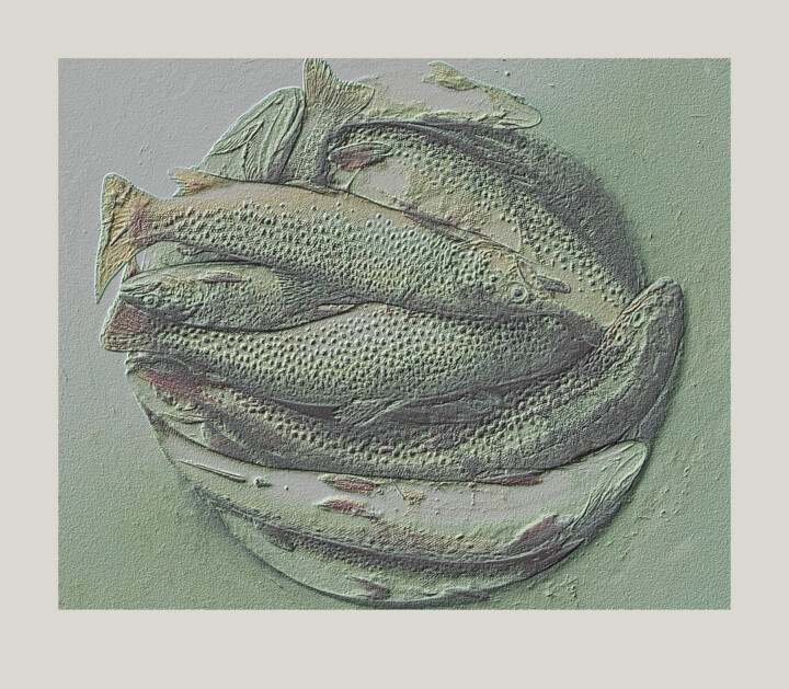 Photographie intitulée "Trout" par John Furnes, Œuvre d'art originale, Photographie numérique