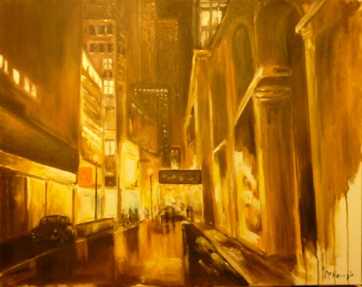 Painting titled "p1030269.jpg Lumier…" by Mc Kenzie, Original Artwork, Oil Mounted on Wood Stretcher frame