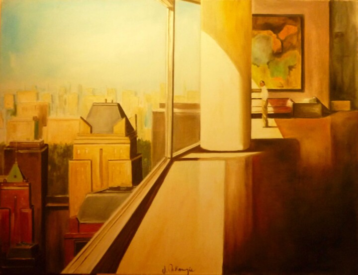 Peinture intitulée "Appartement a New y…" par Mc Kenzie, Œuvre d'art originale, Huile