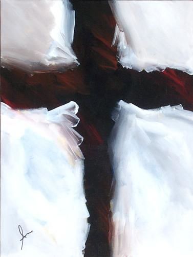 Painting titled "Cross of Change" by John Michael Kearney, Original Artwork, Oil