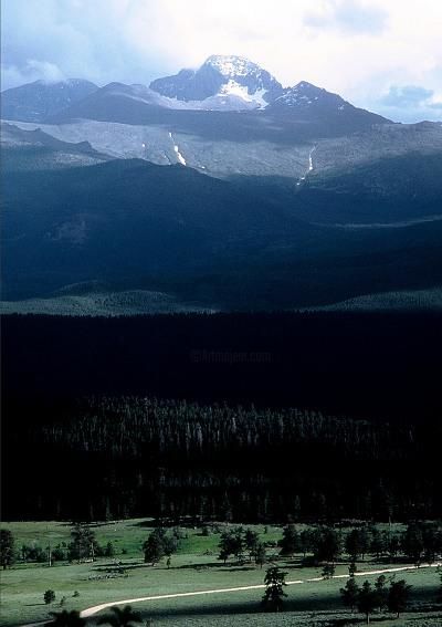 Photography titled "Longs Peak" by John Michael Kearney, Original Artwork