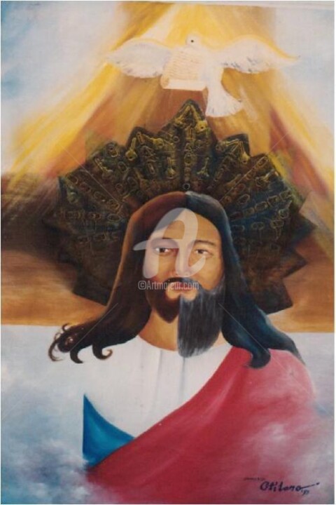 Painting titled "Trinity" by Johnny E.S.J. Otilano, Original Artwork