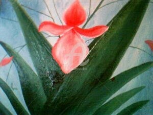 Ζωγραφική με τίτλο "Orchids" από Johnny E.S.J. Otilano, Αυθεντικά έργα τέχνης