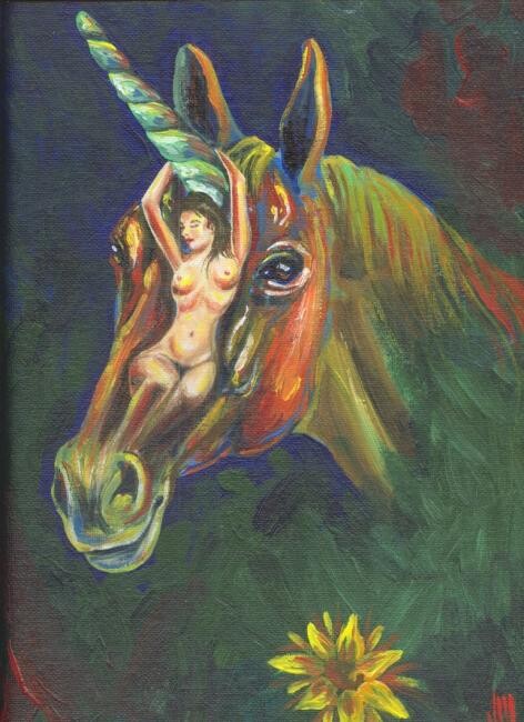 Картина под названием "unico-erpos" - Johnny Mcdonald Pintor Hondureño, Подлинное произведение искусства