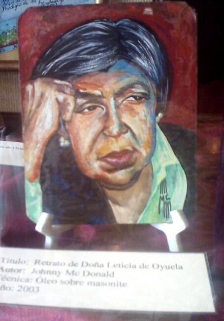 Peinture intitulée "lety de oyuela" par Johnny Mcdonald Pintor Hondureño, Œuvre d'art originale, Huile