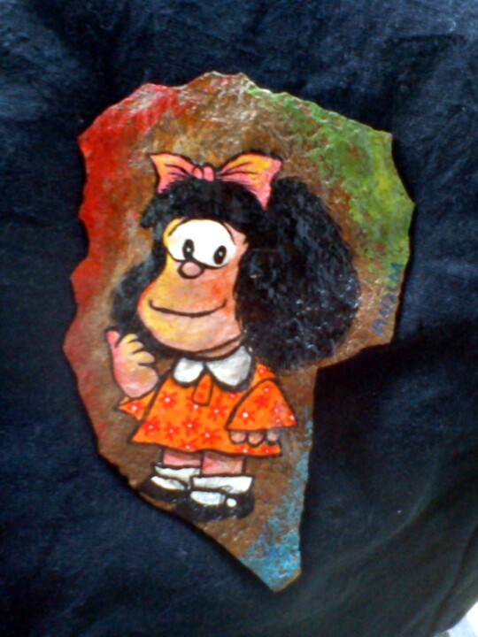 Escultura titulada "mafalda.jpg" por Johnny Mcdonald Pintor Hondureño, Obra de arte original