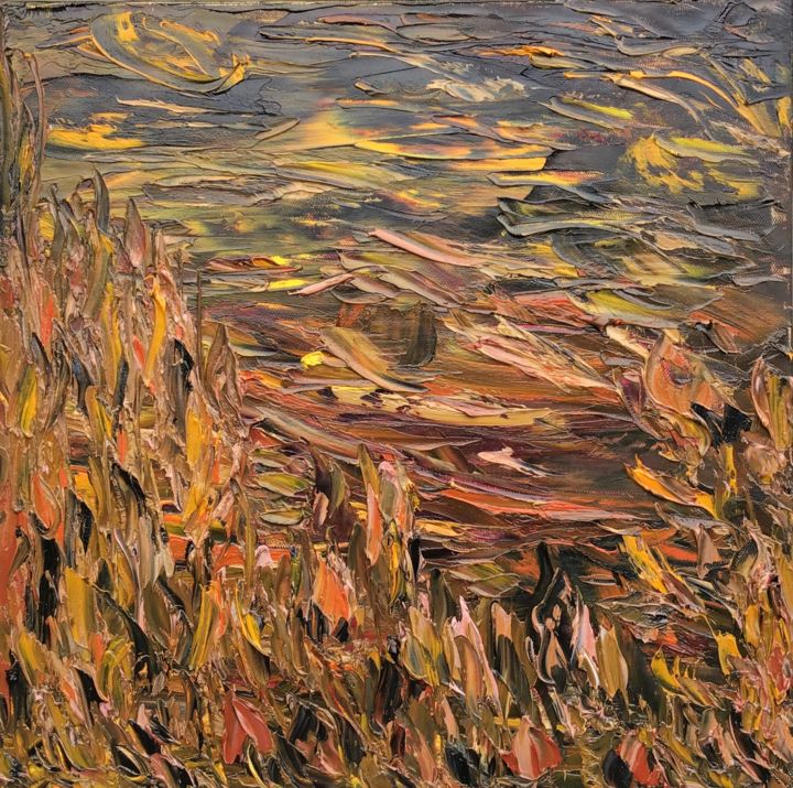 Pittura intitolato "AUTUMN WONDER" da John O’Sullivan, Opera d'arte originale, Olio Montato su Telaio per barella in legno