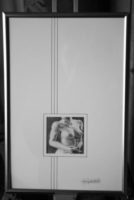 Disegno intitolato "FRAGMENT 006" da John Rothschild, Opera d'arte originale, Matita