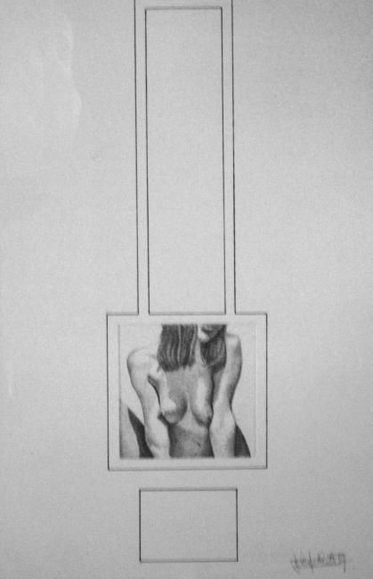 Dessin intitulée "FRAGMENT 007" par John Rothschild, Œuvre d'art originale, Crayon
