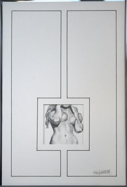 Drawing titled "FRAGMENT 010" by John Rothschild, Original Artwork, Pencil