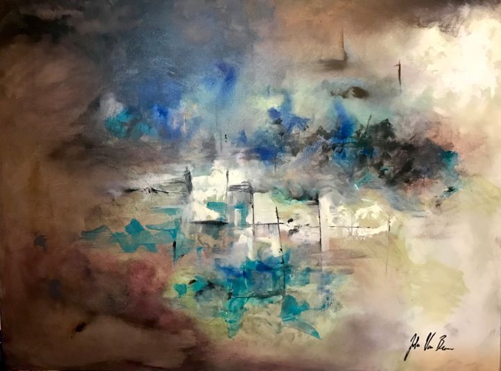 Pittura intitolato "#4 A Midsummer nigh…" da John Von Brown, Opera d'arte originale, Olio
