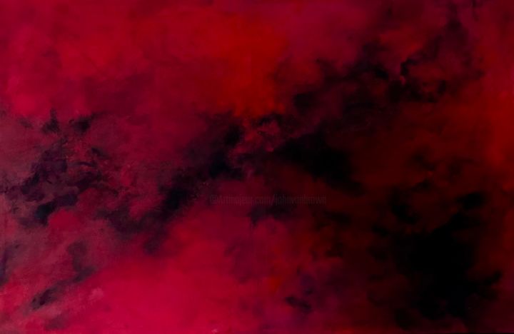 Pittura intitolato "#187 « Passion or D…" da John Von Brown, Opera d'arte originale, Olio
