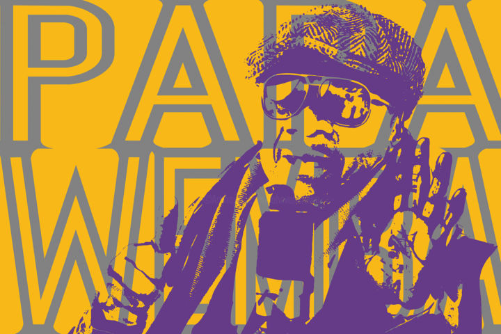Peinture intitulée "Papa Wemba" par John Von Brown, Œuvre d'art originale