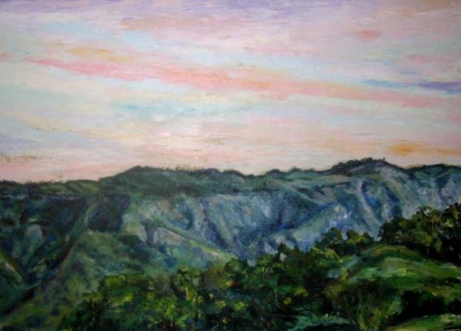 Pintura intitulada "View from Gaas, Bal…" por Jojo Sagayno, Obras de arte originais