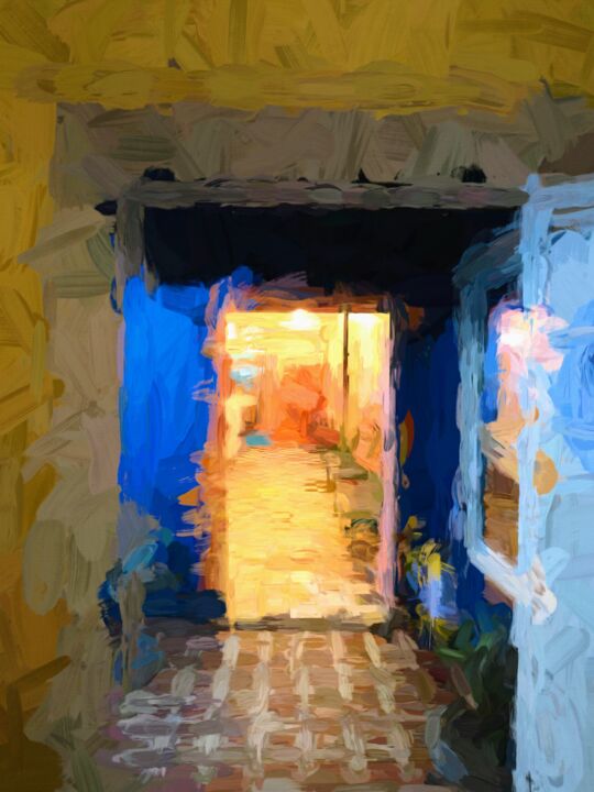 Arts numériques intitulée "Corridor" par Jokannan, Œuvre d'art originale, Peinture numérique