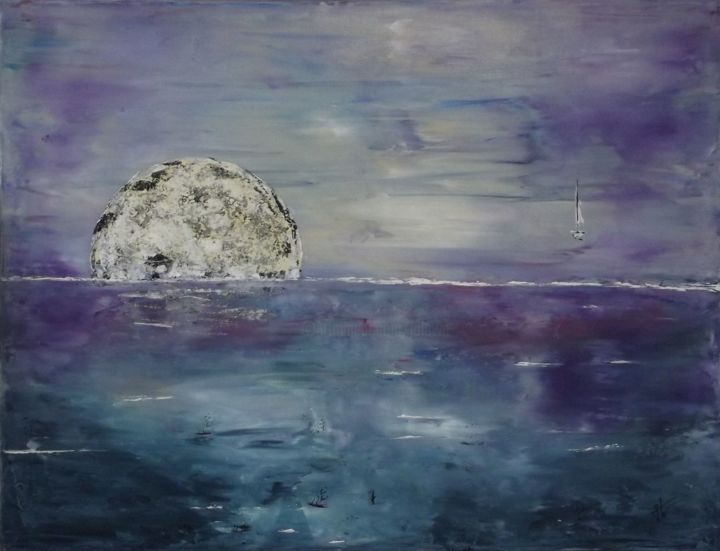 Peinture intitulée "SELENE" par Jolawa, Œuvre d'art originale, Acrylique