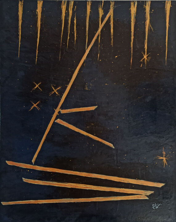 Pittura intitolato "VAISSEAU" da Jolawa, Opera d'arte originale, Acrilico