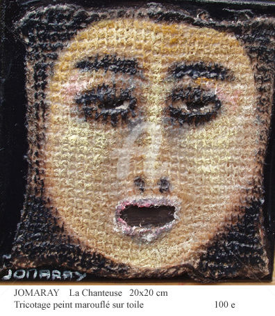 Peinture intitulée "chanteuse-peut-etre…" par Jomaray, Œuvre d'art originale, Autre