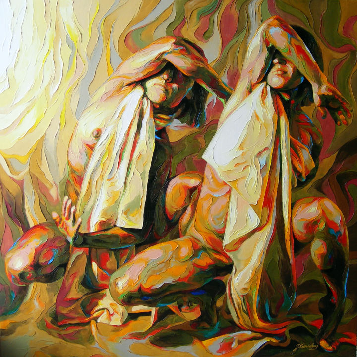 Painting titled "Blinding 2" by Jonas Kunickas, Original Artwork