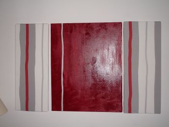 Peinture intitulée "JEUX DE LIGNES" par B.A Mosaique, Œuvre d'art originale,
