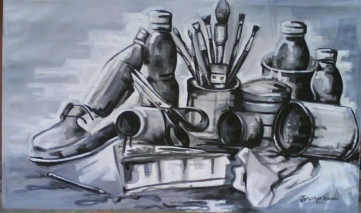 Painting titled "kisalu d‘art" by La Jokambi, Original Artwork