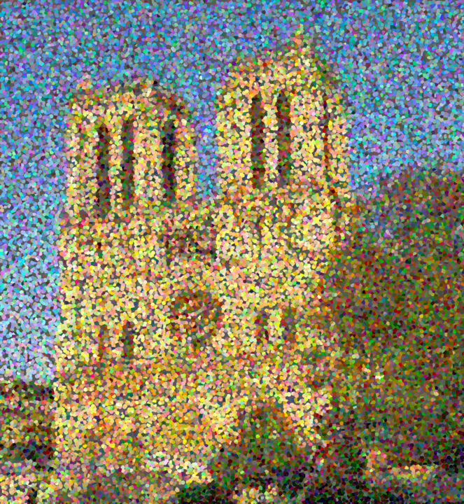 Arts numériques intitulée "Notre Dame" par Jonathan Perrin, Œuvre d'art originale, Peinture numérique