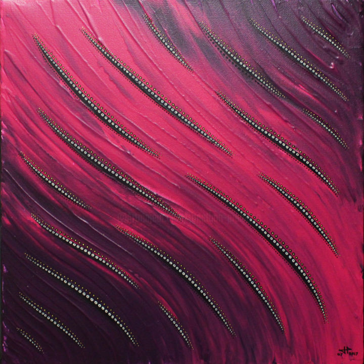 Painting titled "Fluidité Rose" by Jonathan Pradillon, Original Artwork, Acrylic