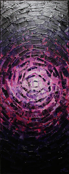 Painting titled "Éclat luminescent v…" by Jonathan Pradillon, Original Artwork, Acrylic Mounted on Wood Stretcher frame