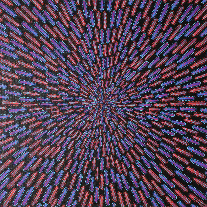 Pintura titulada "Particule bleue & r…" por Jonathan Pradillon, Obra de arte original, Acrílico Montado en Cartulina