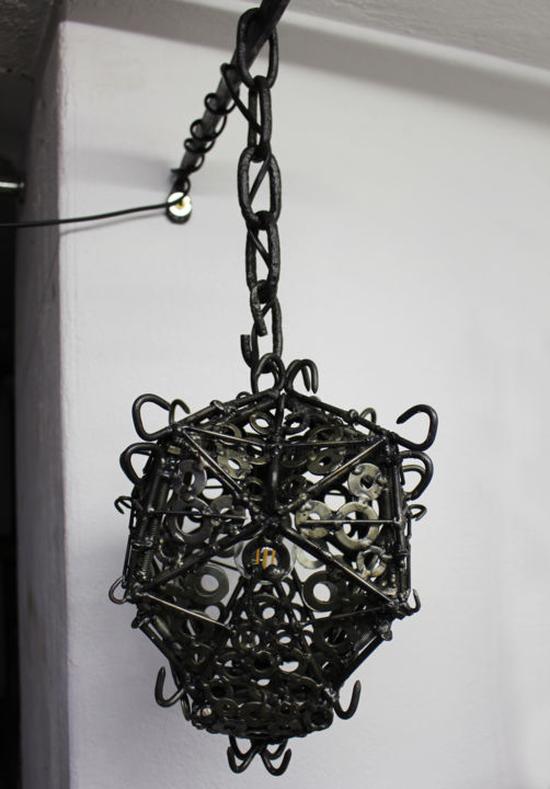 Design titled "Réverbère médiéval" by Jonathan Pradillon, Original Artwork, Metals