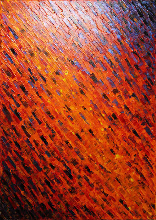 Painting titled "Texture couteau bra…" by Jonathan Pradillon, Original Artwork, Acrylic Mounted on Wood Stretcher frame