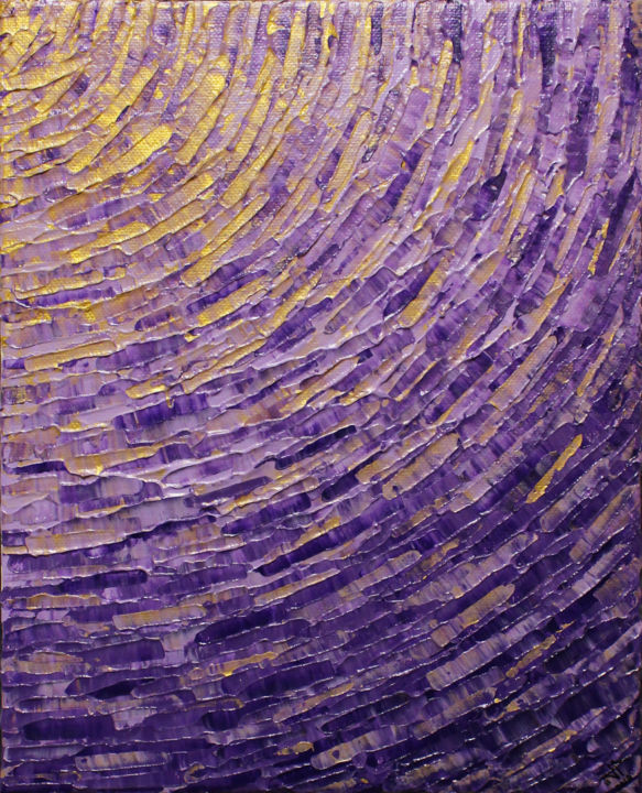 Peinture intitulée "Quart d’éclat viola…" par Jonathan Pradillon, Œuvre d'art originale, Acrylique Monté sur Châssis en bois