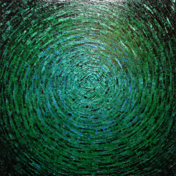Peinture intitulée "Éclat de couleur bl…" par Jonathan Pradillon, Œuvre d'art originale, Acrylique Monté sur Châssis en bois