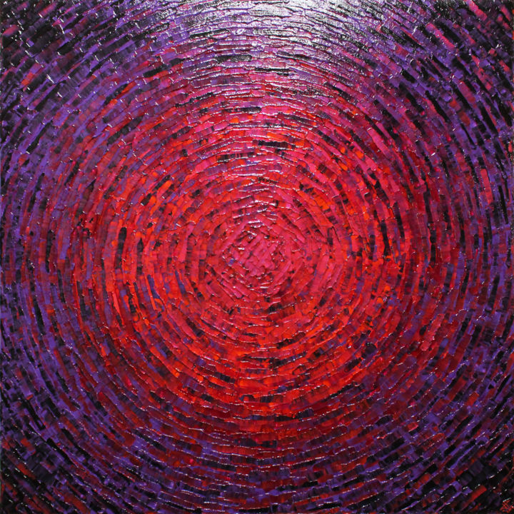 Pintura titulada "Éclat de couleur ro…" por Jonathan Pradillon, Obra de arte original, Acrílico Montado en Bastidor de camil…