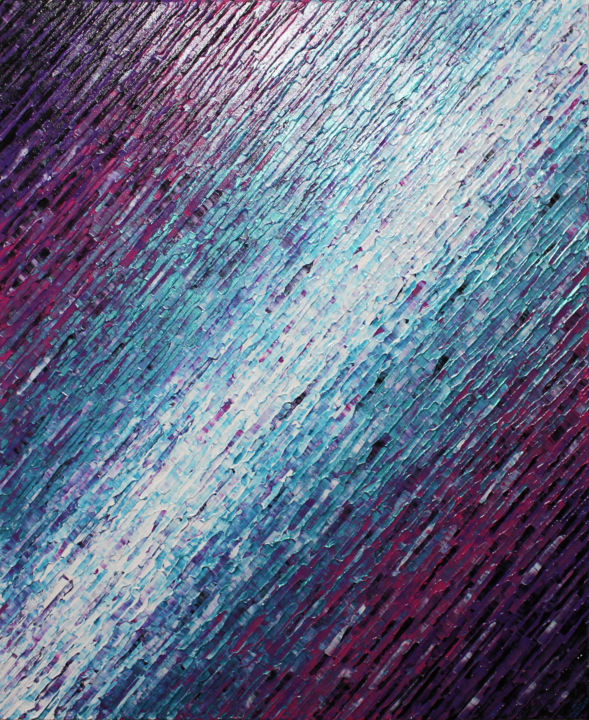 Peinture intitulée "Texture couteau bla…" par Jonathan Pradillon, Œuvre d'art originale, Acrylique Monté sur Châssis en bois