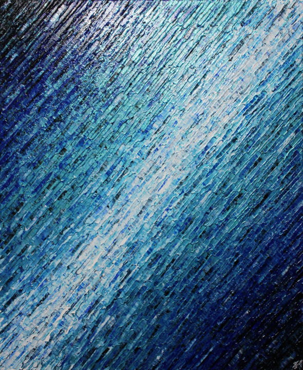 Peinture intitulée "Texture couteau bla…" par Jonathan Pradillon, Œuvre d'art originale, Acrylique Monté sur Châssis en bois