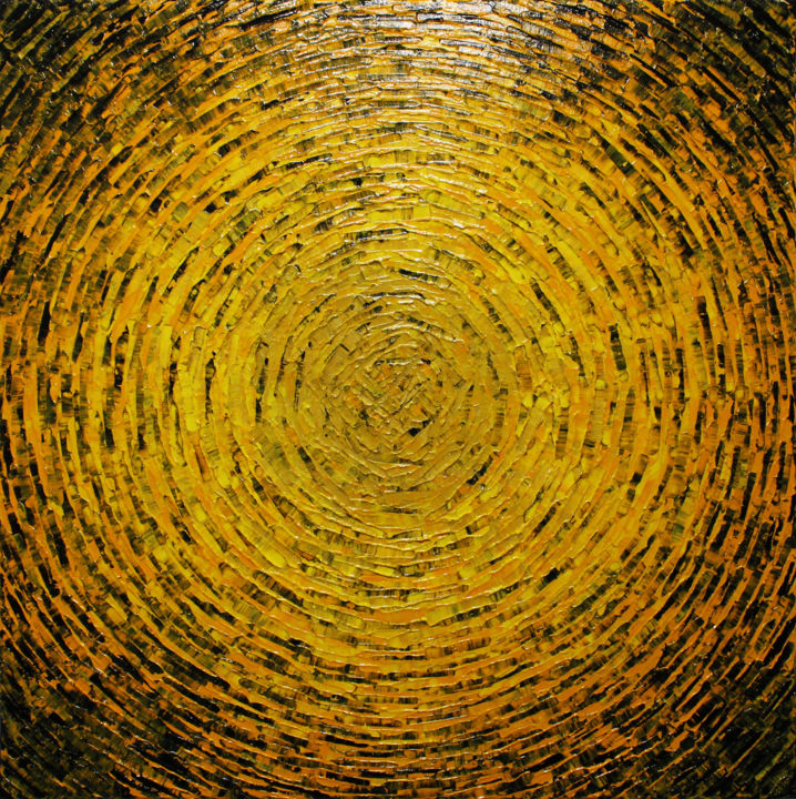 Malerei mit dem Titel "Éclat de couleur ja…" von Jonathan Pradillon, Original-Kunstwerk, Acryl Auf Keilrahmen aus Holz monti…